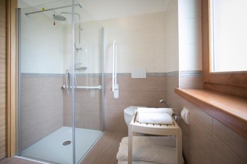 Koupelna v ubytování Agriturismo Mestroni
