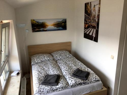 Katil atau katil-katil dalam bilik di Apartment Downtown