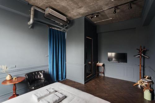 Μια τηλεόραση ή/και κέντρο ψυχαγωγίας στο Railway Hualien Hostel