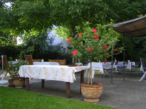 Restorāns vai citas vietas, kur ieturēt maltīti, naktsmītnē Gasthof zum Hirsch