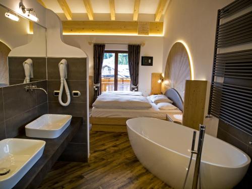 Koupelna v ubytování Hotel El Paster