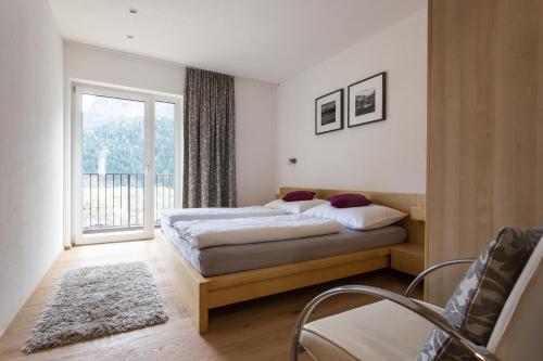 מיטה או מיטות בחדר ב-Haus am Stein