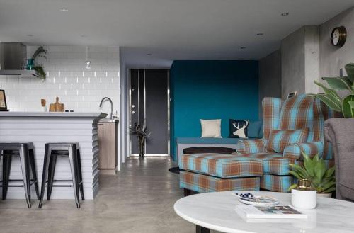 Η κουζίνα ή μικρή κουζίνα στο Railway Hualien Hostel