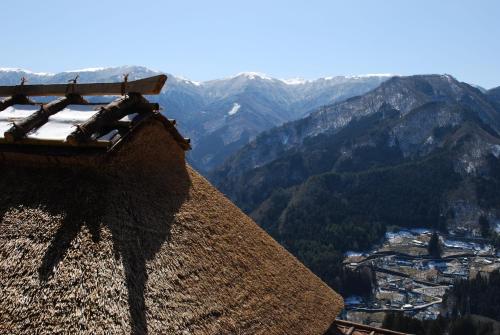 a pile of hay on top of a mountain at Tougenkyo Iya no Yamazato in Miyoshi