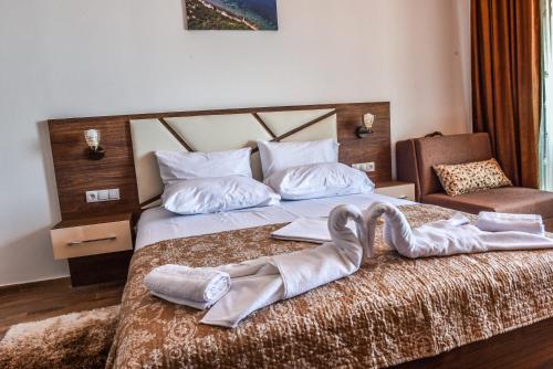 Cama o camas de una habitación en Apartments Timoni