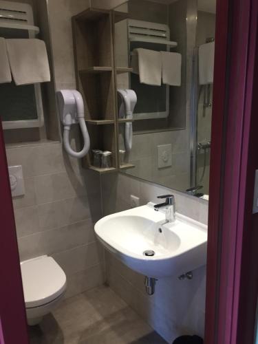 Koupelna v ubytování L'Hôtel des Bords de L'ill