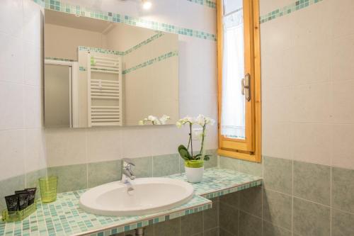Koupelna v ubytování B&B La Gatta Blu