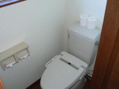 Salle de bains dans l'établissement Lodge Cowbell