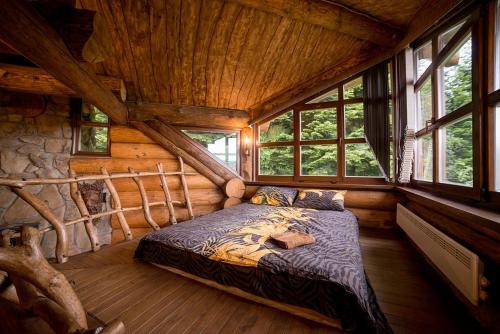 Llit o llits en una habitació de Forest House exclusive