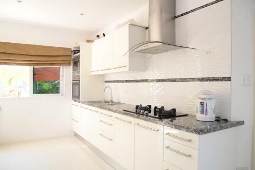 Eldhús eða eldhúskrókur á Bangsaray Villa