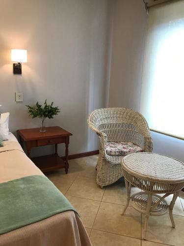 Et opholdsområde på Flora Apartments