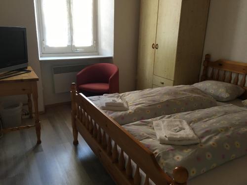 Cama o camas de una habitación en Pensione Città Vecchia