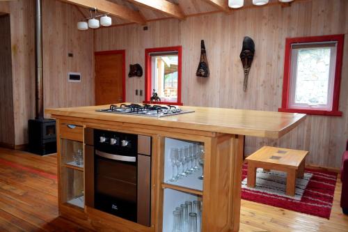 Dapur atau dapur kecil di El Descanso del Quijote