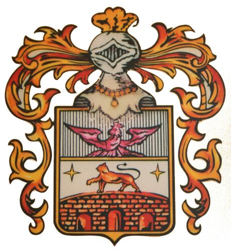 a crest for the crest of the city of philadelphia at Hotel Fiorentino in Stresa