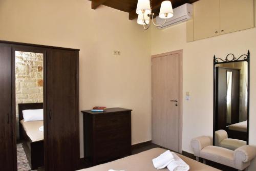 Katil atau katil-katil dalam bilik di Little House on the Prairie - Chania