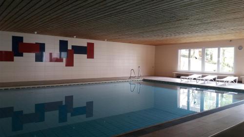 Ferienwohnung Alpenfreude 내부 또는 인근 수영장