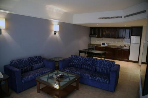 Zona de estar de Manazel Aldiafa Serviced Apartment