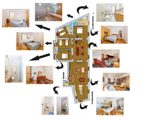 Plano de Habitat's Navona 4BR Apartment