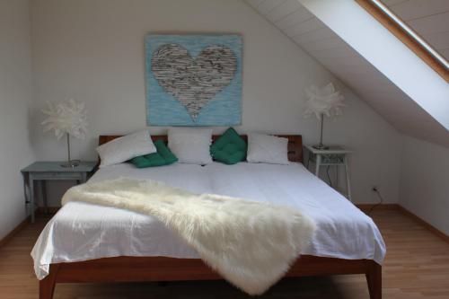 Postel nebo postele na pokoji v ubytování Wohnzopf