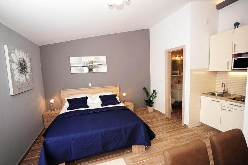 Posteľ alebo postele v izbe v ubytovaní Top Center Zadar Studio Apartments