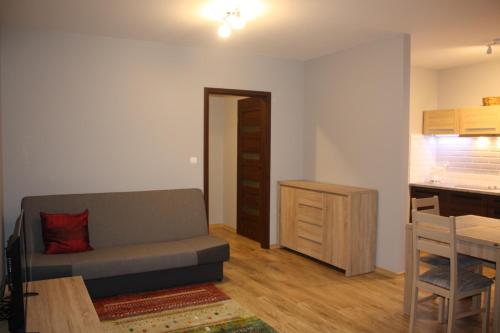 Χώρος καθιστικού στο Apartamenty Pisz