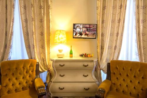 Χώρος καθιστικού στο B&B Pantaneto - Palazzo Bulgarini