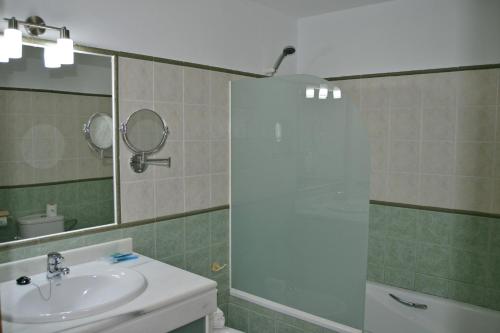 Koupelna v ubytování Hotel Rural El Moral