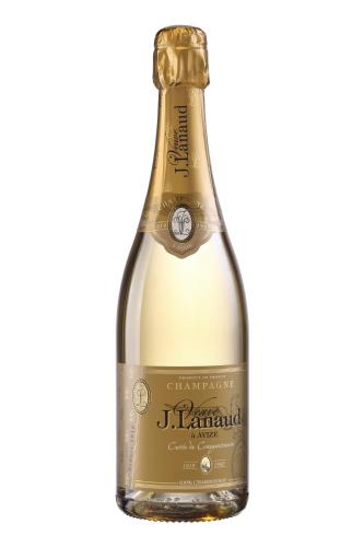 une bouteille de champagne isolée sur fond blanc dans l'établissement Le Nid de Sacha, à Épernay