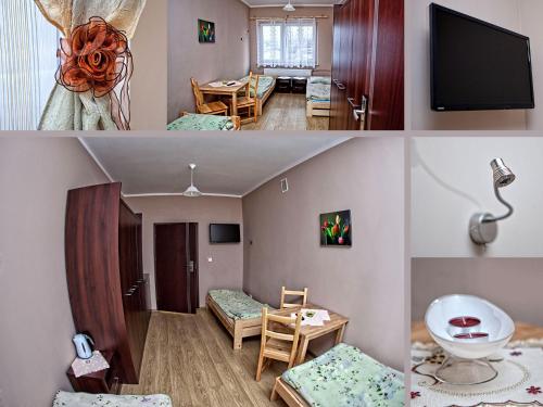 Televízia a/alebo spoločenská miestnosť v ubytovaní mPark Noclegi Śląsk Mysłowice