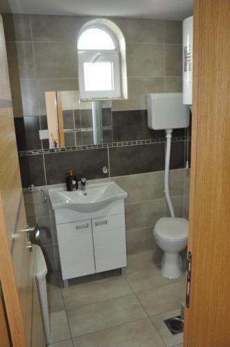 Koupelna v ubytování Aria apartmani