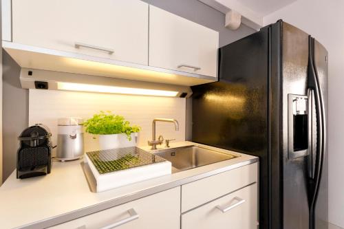 Η κουζίνα ή μικρή κουζίνα στο Luxury Apartment Bifora