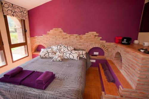 Katil atau katil-katil dalam bilik di Casa Rural Caseta de l' Hort