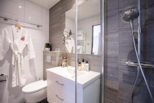 Ванная комната в Storhogna Högfjällshotell & Spa