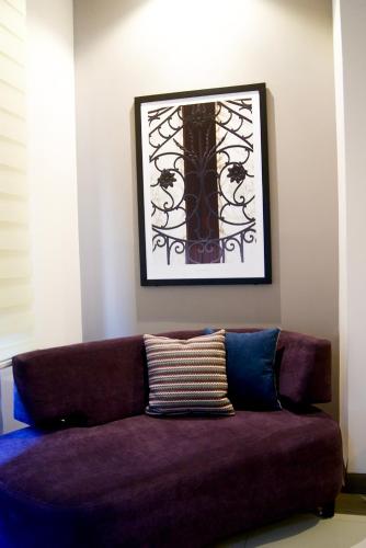 Ein Sitzbereich in der Unterkunft Hotel Real Maestranza