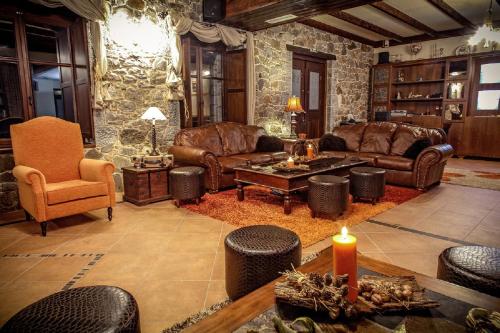 Χώρος καθιστικού στο Ouranogiton Resort
