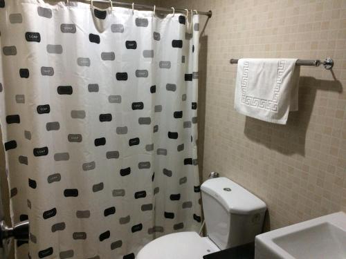 Phòng tắm tại Mañana Hotel