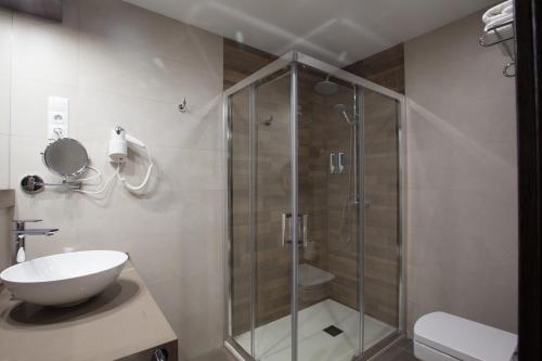 Koupelna v ubytování Hotel Don Paco