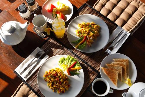 Mad i villaen eller i nærheden