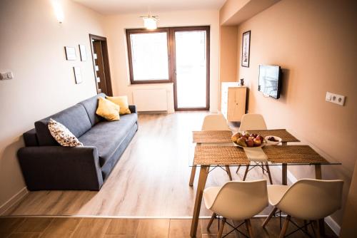 Χώρος καθιστικού στο Apartamenty Opal