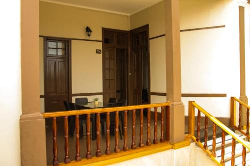 a view from the balcony of a house at Villa La Punta in Lima