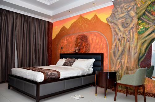 Lova arba lovos apgyvendinimo įstaigoje Lagos Hotel
