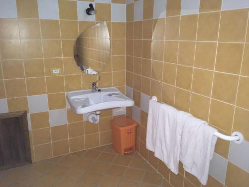 A bathroom at Agriturismo Usurtala