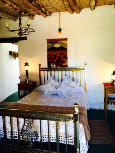 a bedroom with a bed in a room at Finca Huayrapuca in Famatina