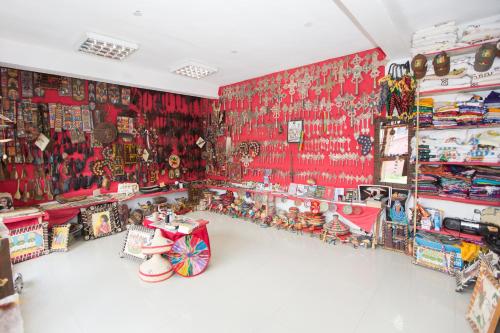 a room filled with lots of toys and other items at Honey Land Hotel Lalibela in Lalībela
