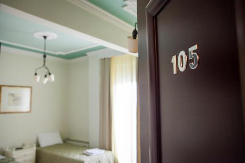Koupelna v ubytování Hotel Zografos