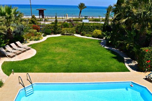 Latchi Beach Front Villa - Private Heated Pool - Amazing Uninterrupted Sea Views