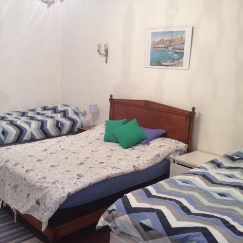 a bedroom with two beds at Mirailh in Amou