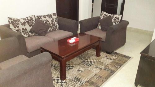 Istumisnurk majutusasutuses Gulf Crown Hotel Apartment