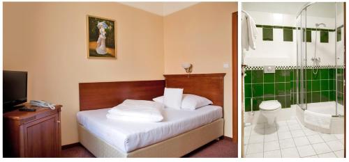 Koupelna v ubytování Wellness Hotel Ida