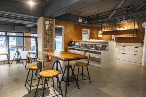 大埔硫磺溫泉商務旅館餐廳或用餐的地方